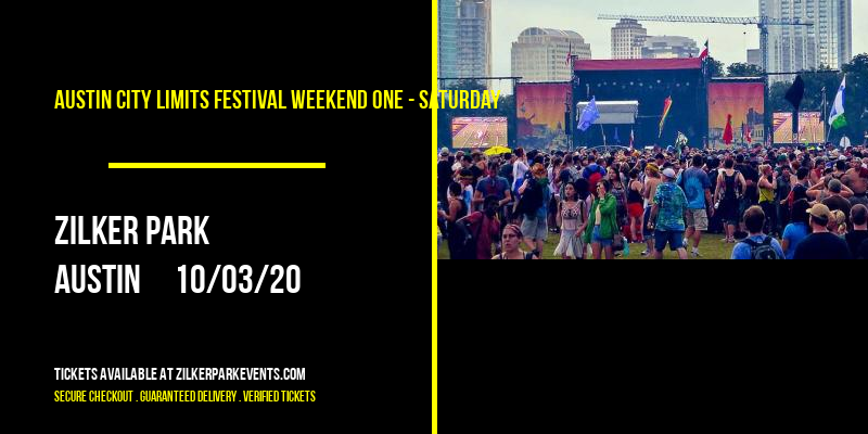 Austin City Limits Festival Weekend One - Saturday at Zilker Park