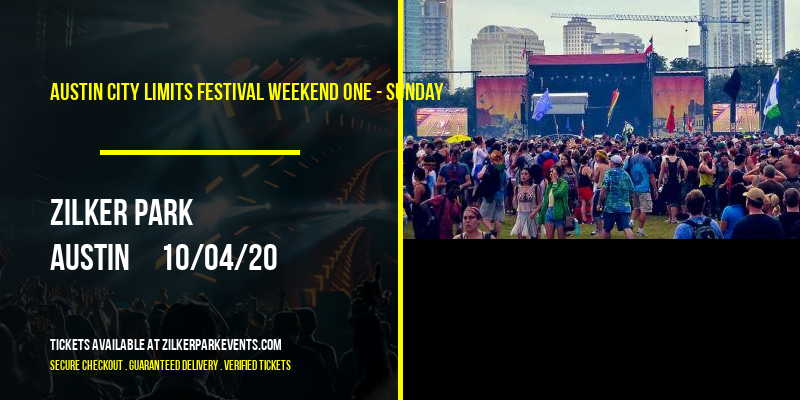 Austin City Limits Festival Weekend One - Sunday at Zilker Park