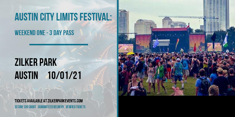 Austin City Limits Festival: Weekend One - 3 Day Pass at Zilker Park